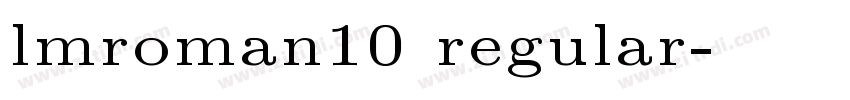 lmroman10 regular字体转换